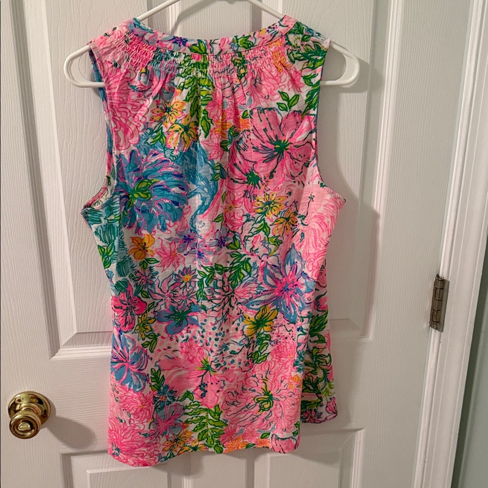 Lilly Pulitzer Vibrant Floral Sleeveless Top - Picture 4 of 4